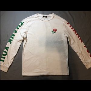 White Rose "Thank You" Long Sleeve Shirt